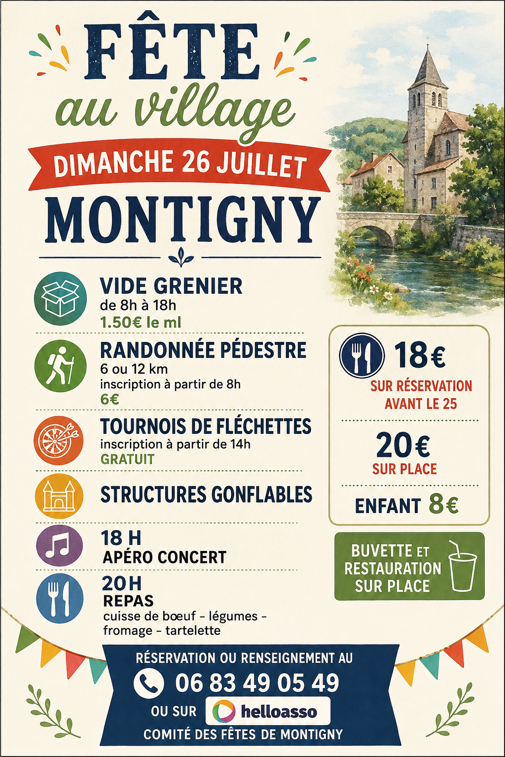 affiche fete au village 2026 2