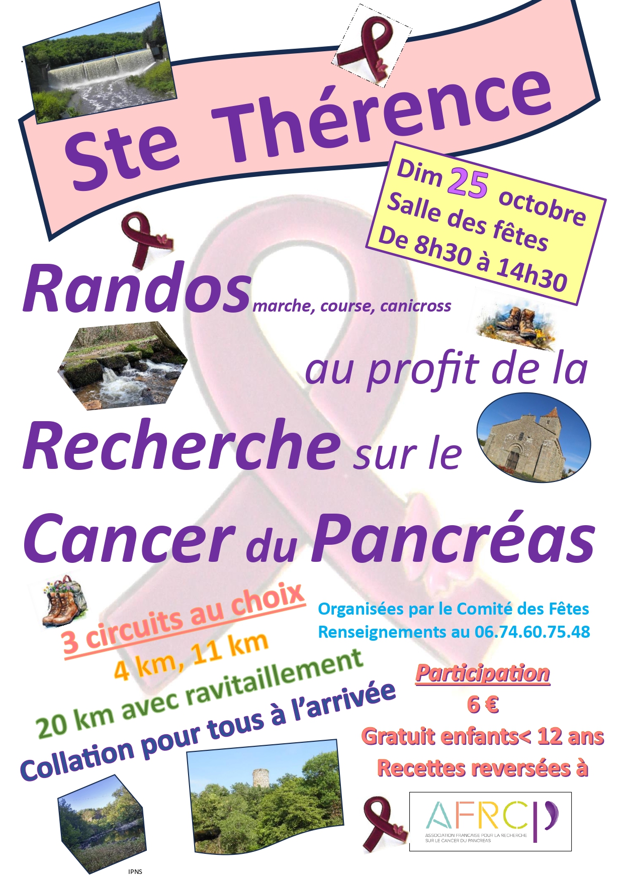 2026 10 25 affiche Randos recherche medicale